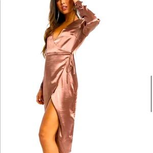 ASOS wrap midi dress
